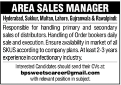 Area 20Sales 20Manager 20Jobs 20In 20Pakistan 202023