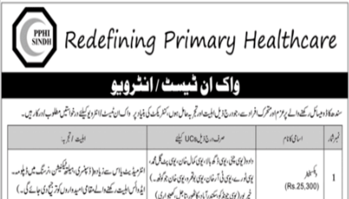 Redefining Primary Healthcare Jobs In Sindh 2023 1