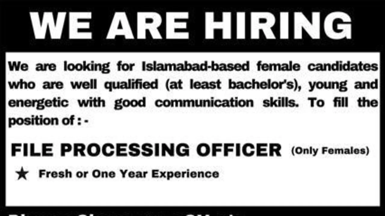 Latest Female Jobs In Islamabad 2023